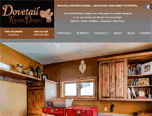 Tablet Screenshot of dovetailkitchendesigns.com